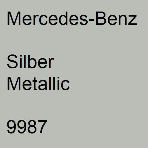 Mercedes-Benz, Silber Metallic, 9987.